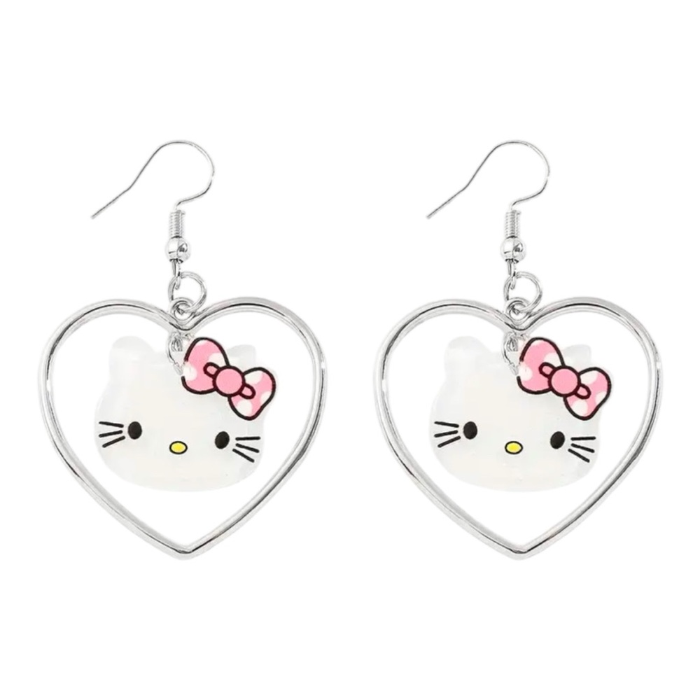 Hello Kitty Earrings & Necklace Set